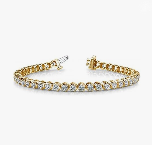 5–20ct Lab-Grown Classic Diamond 3-Prong Tennis Bracelet