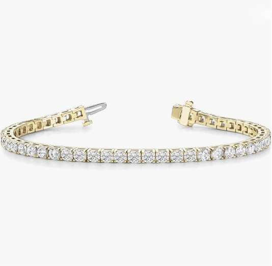 Lab-Grown Classic Diamond 4-Prong Tennis Bracelet Fine