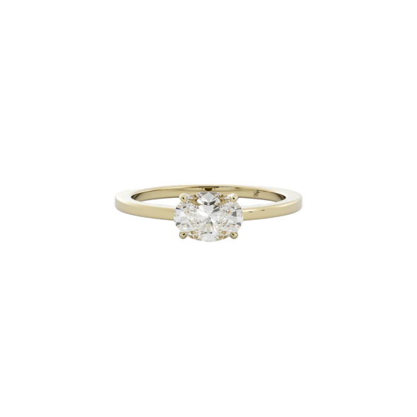 Liam Lab Diamond Hidden Halo 14K White Gold Engagement Ring