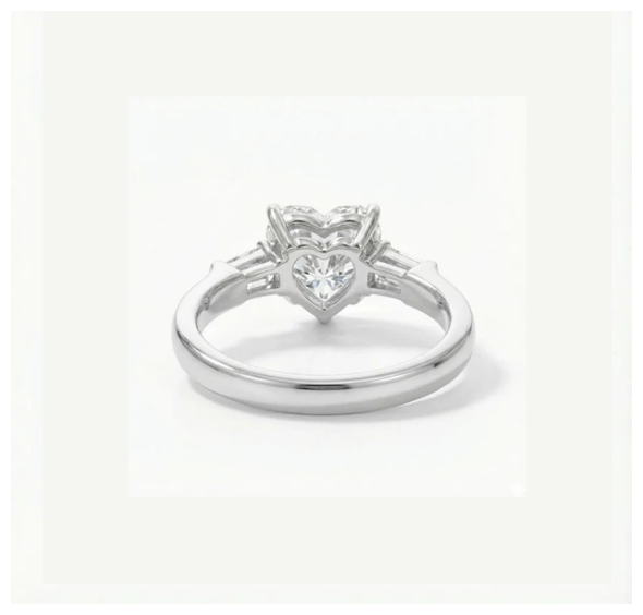 Classic Winston Heart-Cut Diamond Engagement Ring Fine
