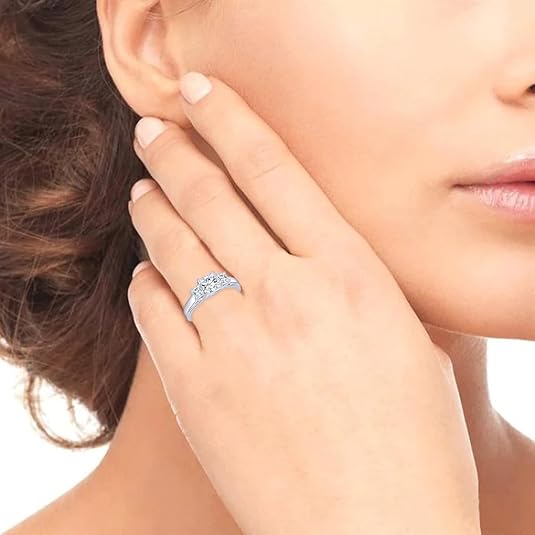 IGI Certified Lab-Grown Diamond 3-Stone Engagement Ring