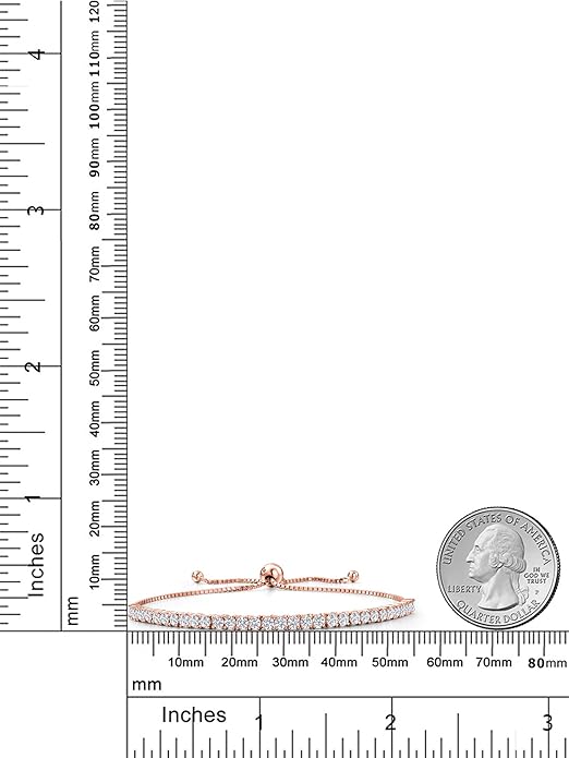 2–2.65ct Lab-Grown Diamond Tennis Bracelet 925 Silver