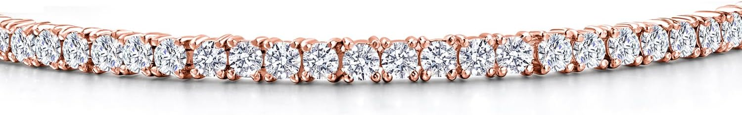 2–2.65ct Lab-Grown Diamond Tennis Bracelet 925 Silver