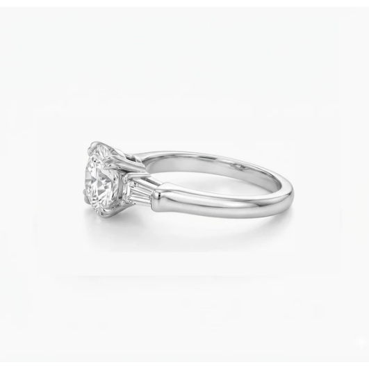 Classic Winston Round Brilliant Diamond Engagement Ring