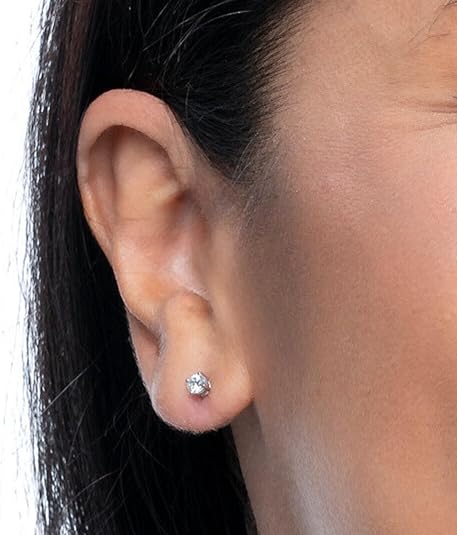 IGI Lab-Grown Round Diamond Stud Earrings 14K Gold