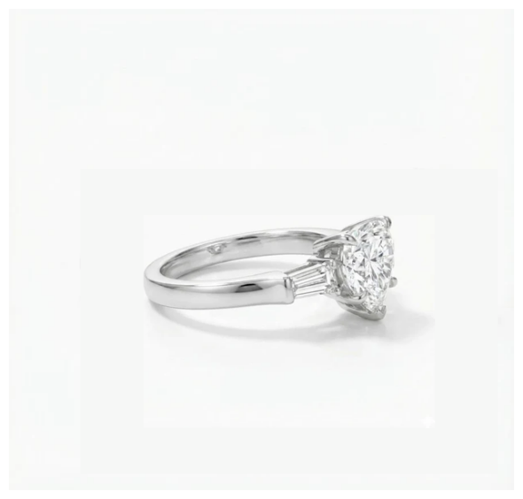 Classic Winston Heart-Cut Diamond Engagement Ring Fine