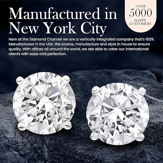 IGI Certified Lab-Grown Round Diamond Stud Earrings