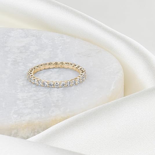 IGI Certified Lab-Grown Diamond Eternity Ring 14K Gold
