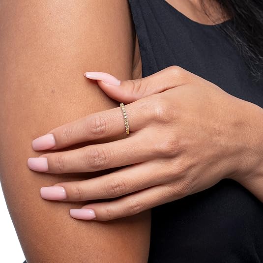 IGI Certified Lab-Grown Diamond Eternity Ring 14K Gold