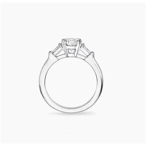Classic Winston Round Brilliant Diamond Engagement Ring