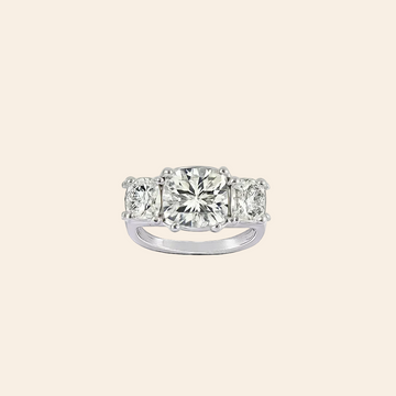 IGI Certified Lab-Grown Diamond 3-Stone Engagement Ring