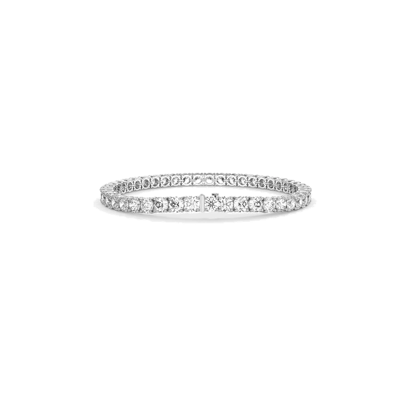 1–10ct Lab-Grown Round Diamond Tennis Bracelet 14K Gold