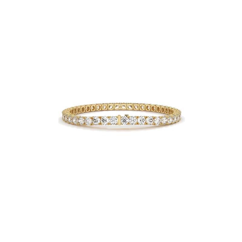 1–10ct Lab-Grown Round Diamond Tennis Bracelet 14K Gold