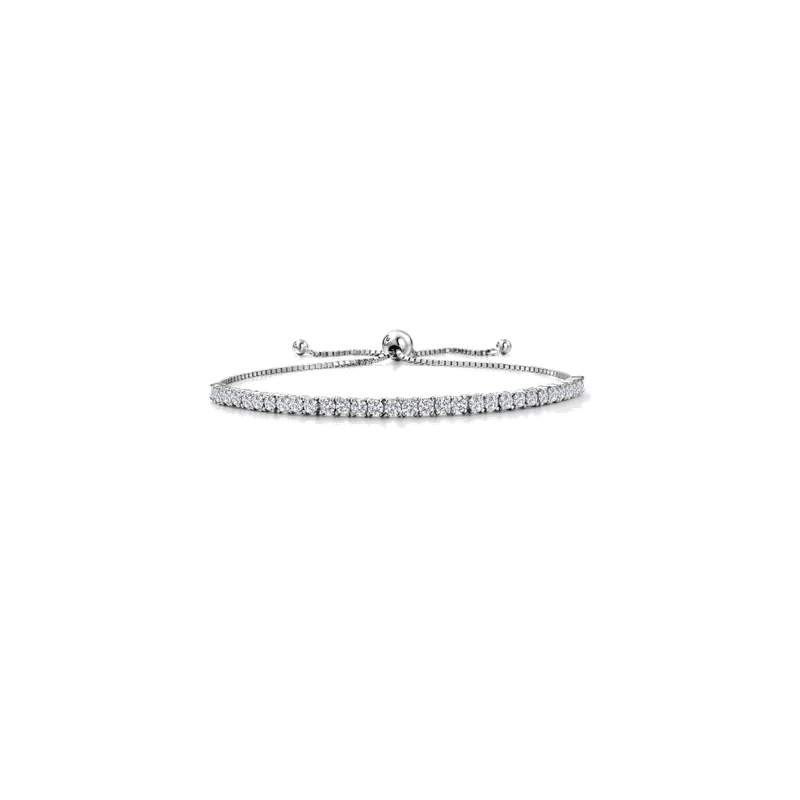 2–2.65ct Lab-Grown Diamond Tennis Bracelet 925 Silver