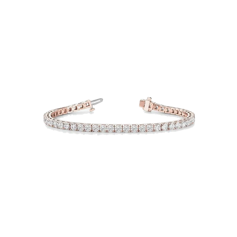 Lab-Grown Classic Diamond 4-Prong Tennis Bracelet Fine
