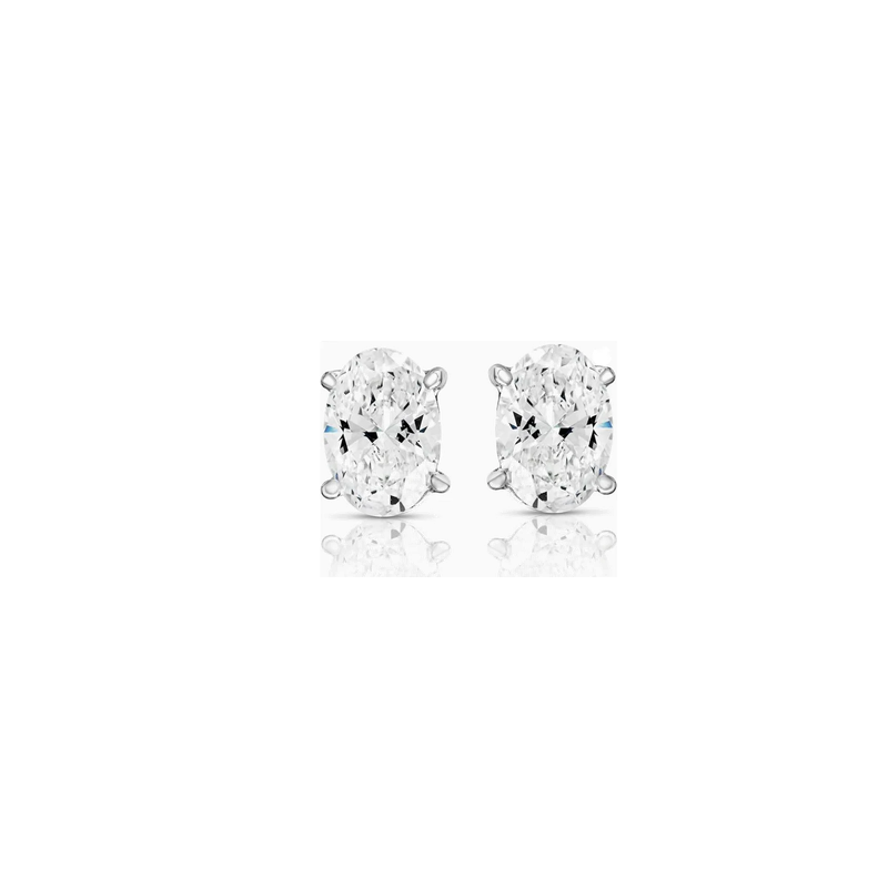 IGI Certified Lab-Grown Round Diamond Stud Earrings