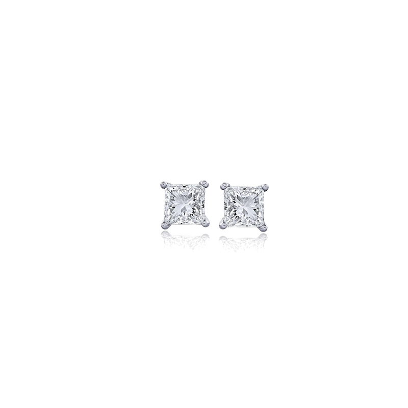 IGI Certified Lab-Grown Round Diamond Stud Earrings