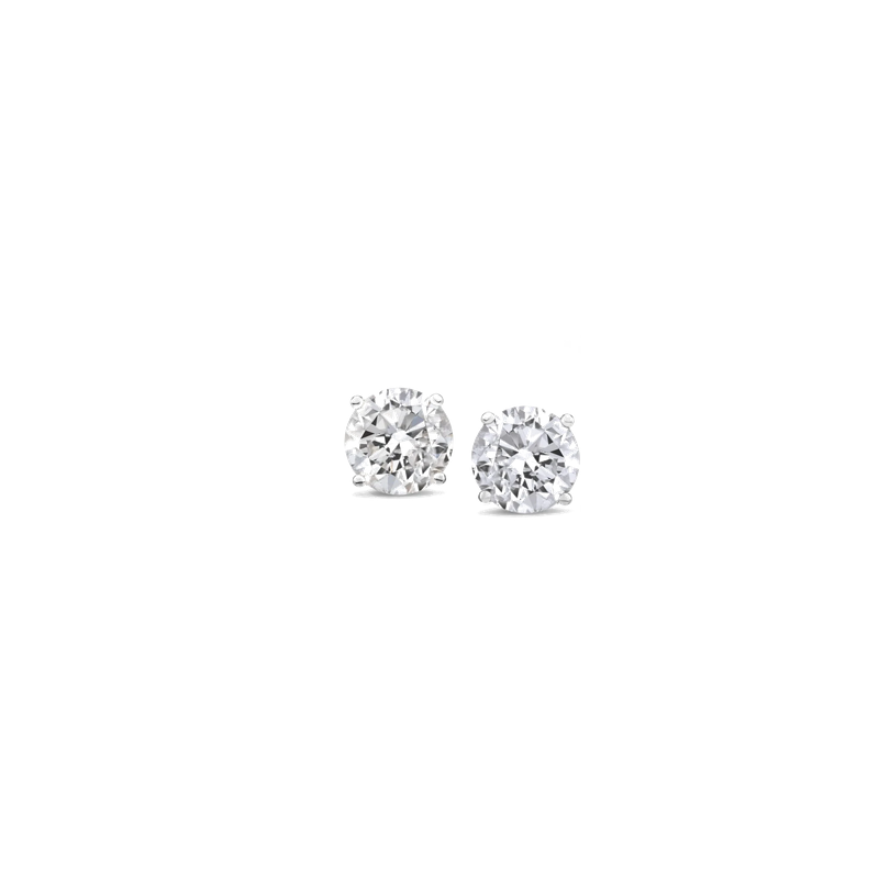 IGI Certified Lab-Grown Round Diamond Stud Earrings