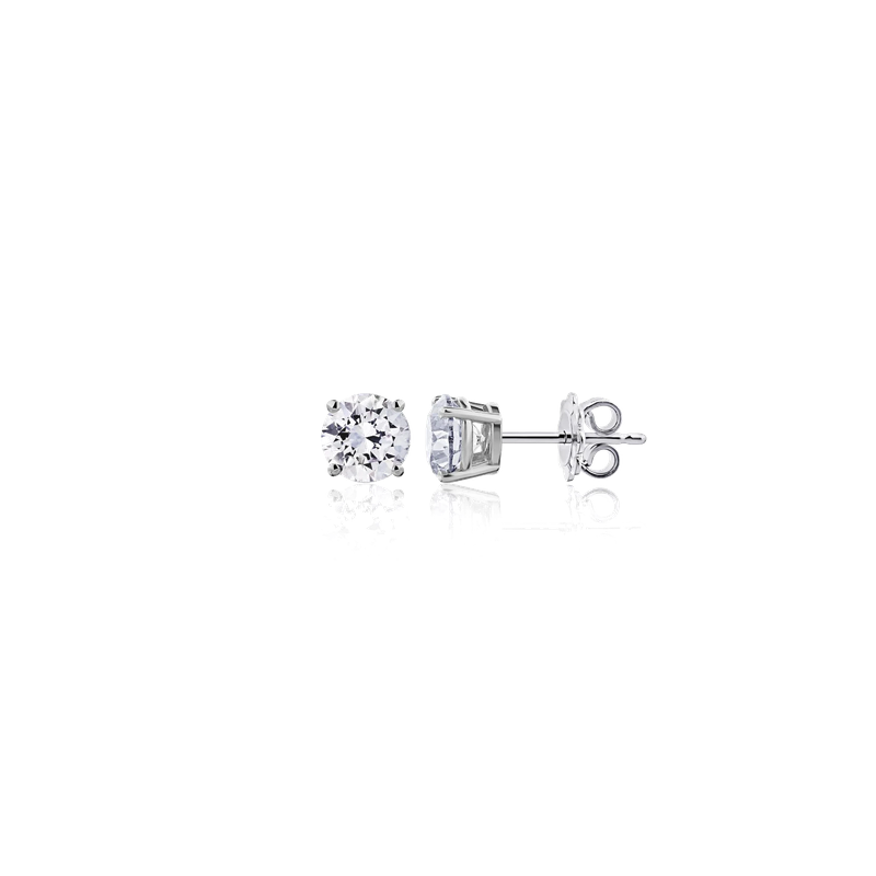 IGI Certified Lab-Grown Round Diamond Stud Earrings