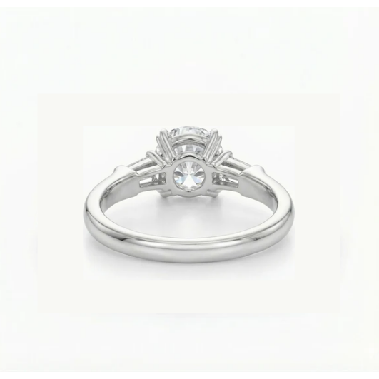 Classic Winston Round Brilliant Diamond Engagement Ring