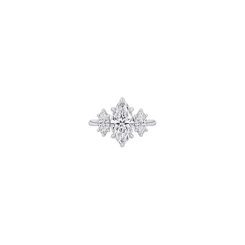 IGI Certified Lab-Grown Diamond 3-Stone Engagement Ring