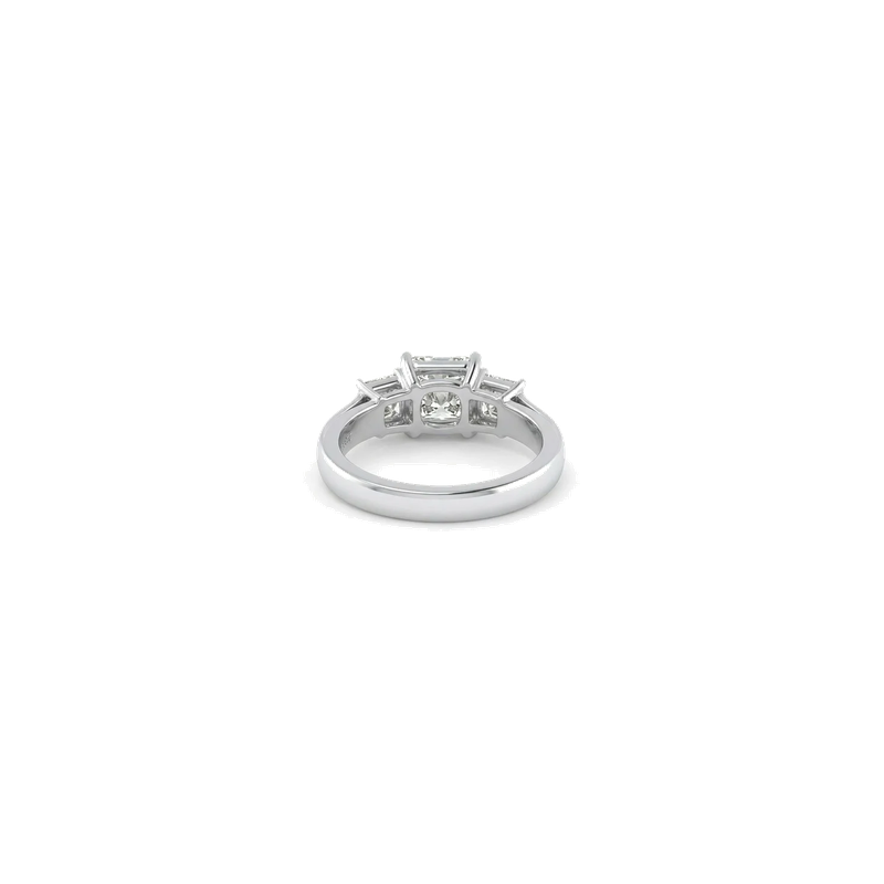 IGI Certified Lab-Grown Diamond 3-Stone Engagement Ring