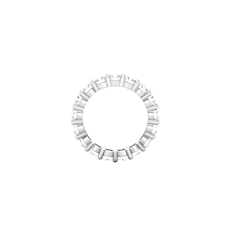 3 Carat Round Lab-Grown Diamond Eternity 14K White Gold Ring