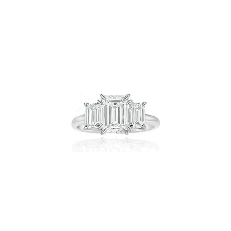 IGI Certified Lab-Grown Diamond 3-Stone Engagement Ring