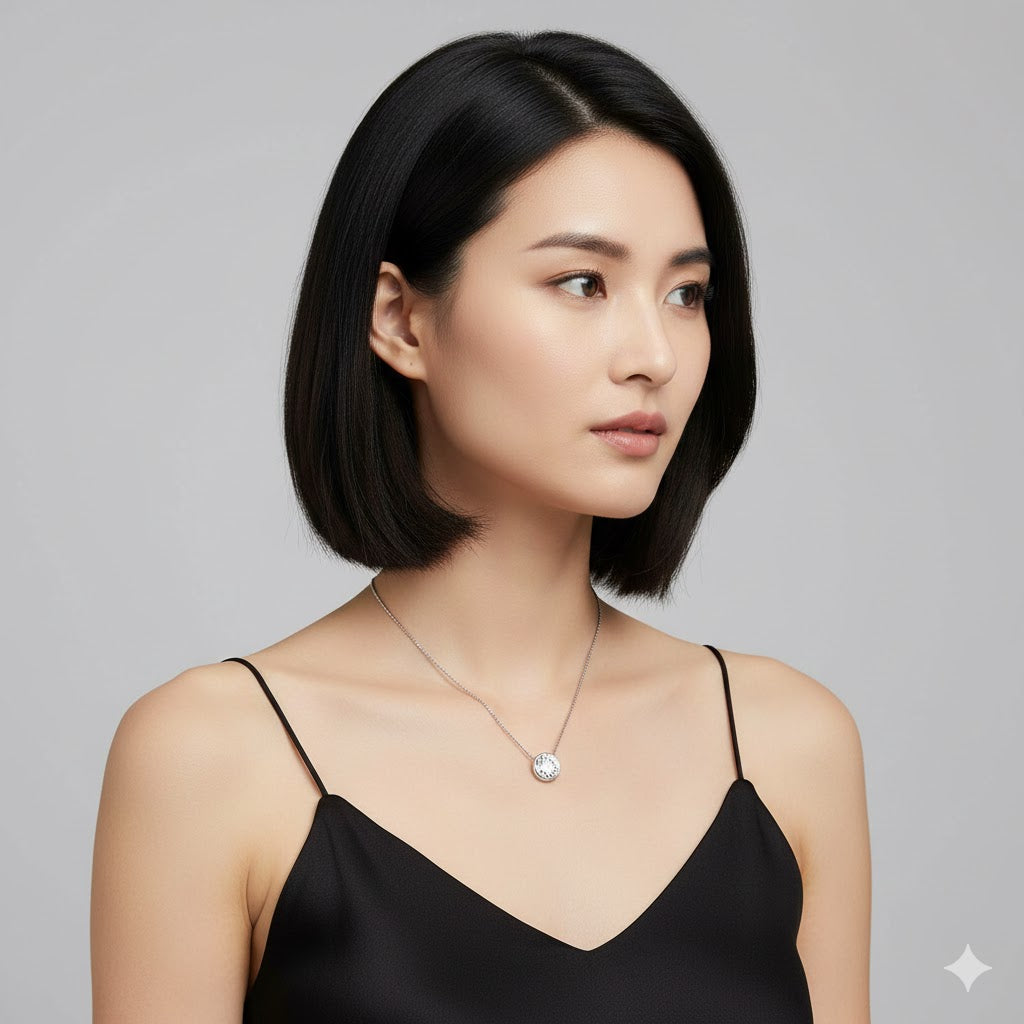 IGI Certified Lab-Grown Round Diamond Pendant Necklace