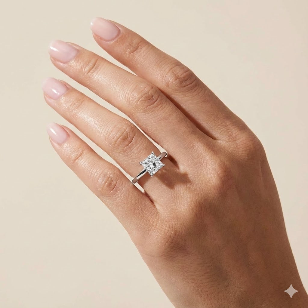 Townes Lab-Grown Diamond 14K White Gold Engagement Ring