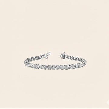 5–20ct Lab-Grown Classic Diamond 3-Prong Tennis Bracelet